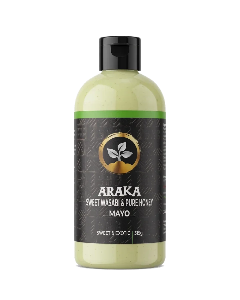 Araka Sweet Wasabi & Pure Honey Mayo 315g bottle