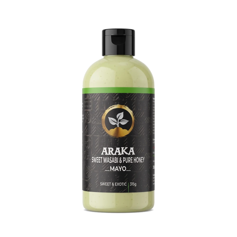 Araka Sweet Wasabi & Pure Honey Mayo 315g bottle